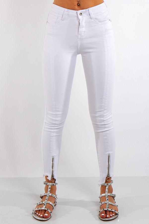 zip hem jeans