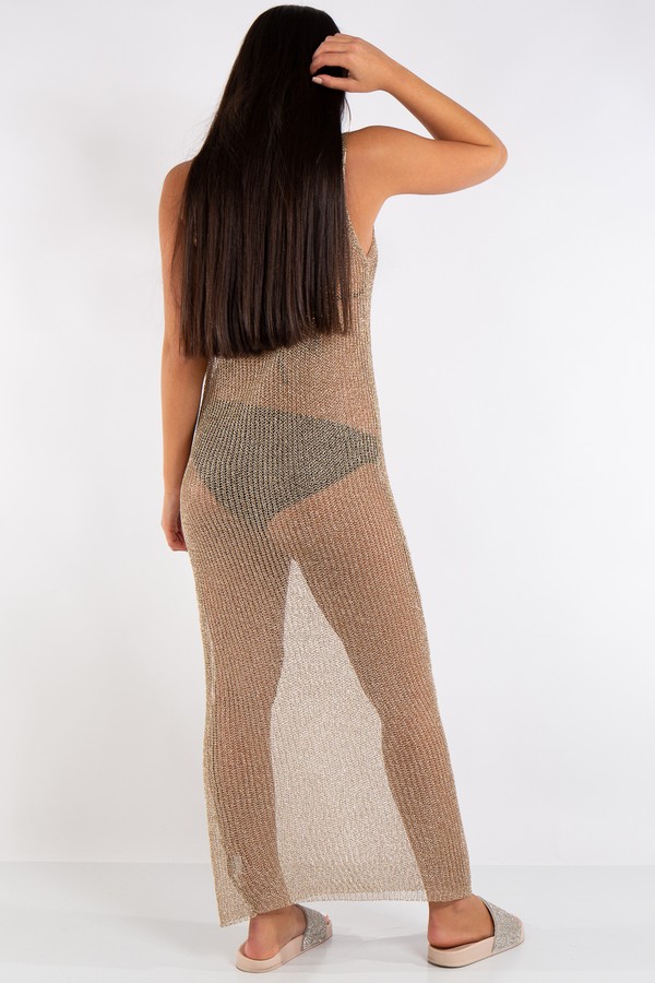 fishnet maxi dress