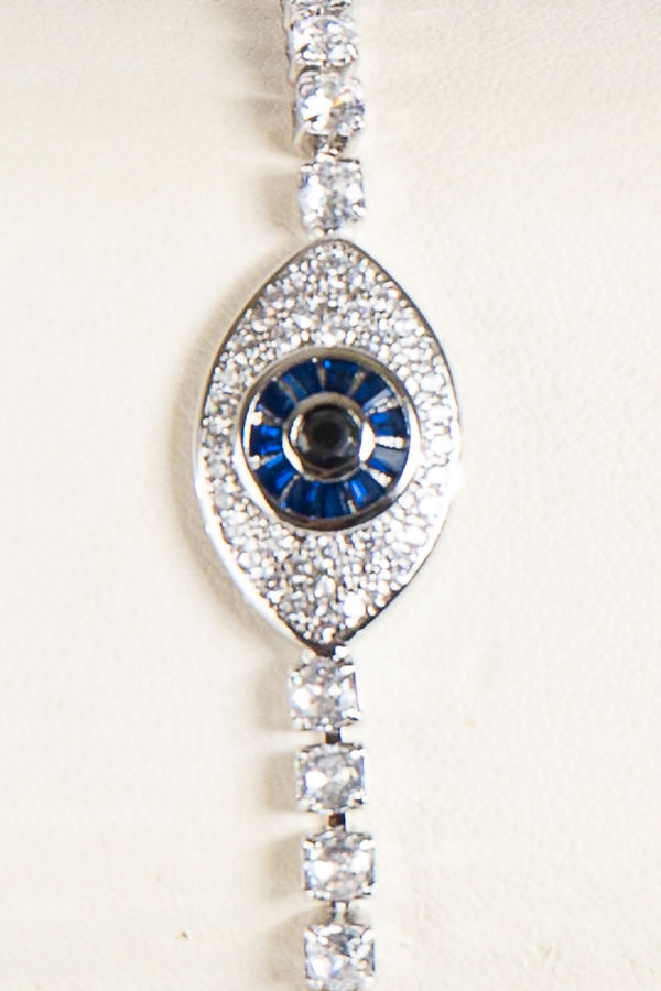 Silver Evil Eye Bracelet