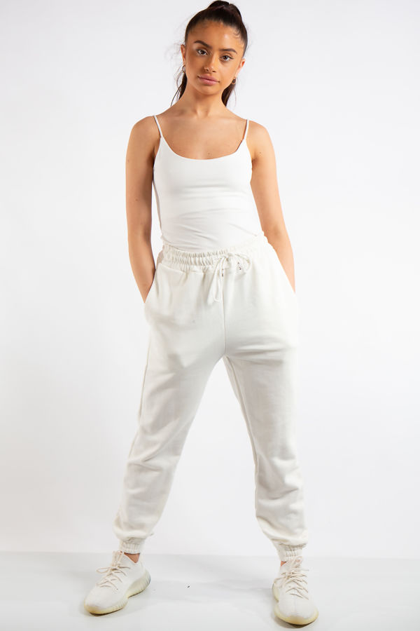 Tenley White Plain Jogger Pants