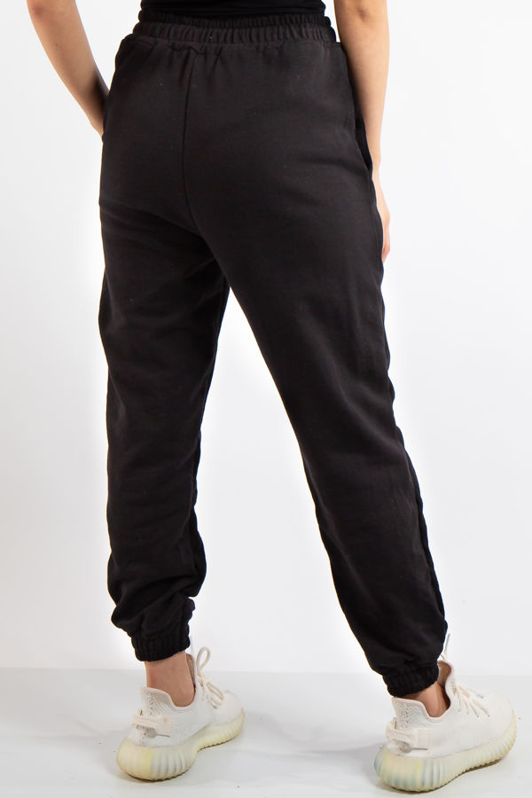 Tenley Black plain Jogger Pants