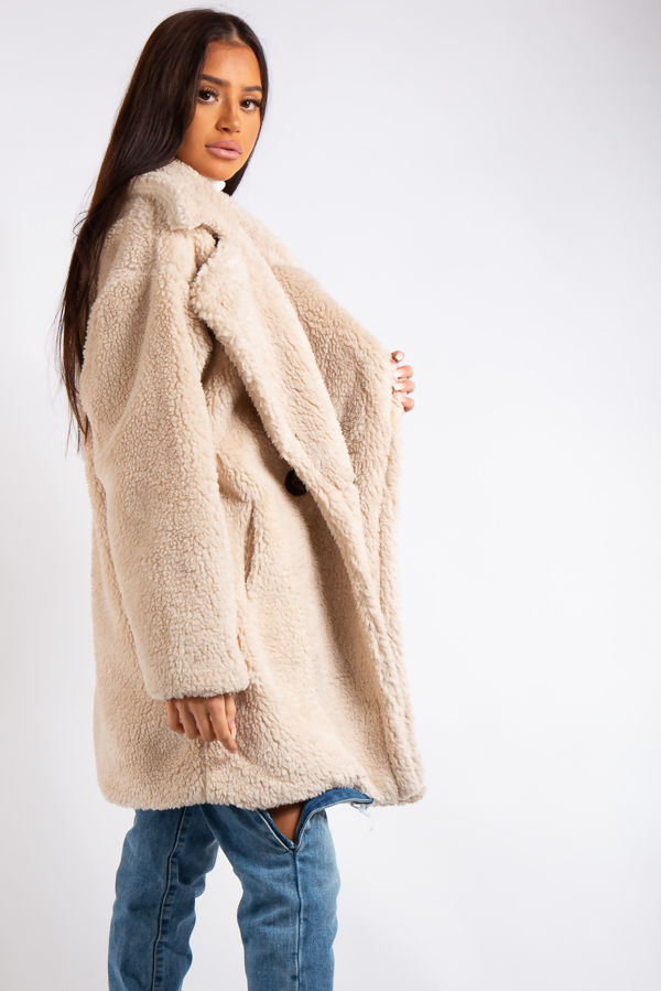 Kenley Cream Teddy Coat