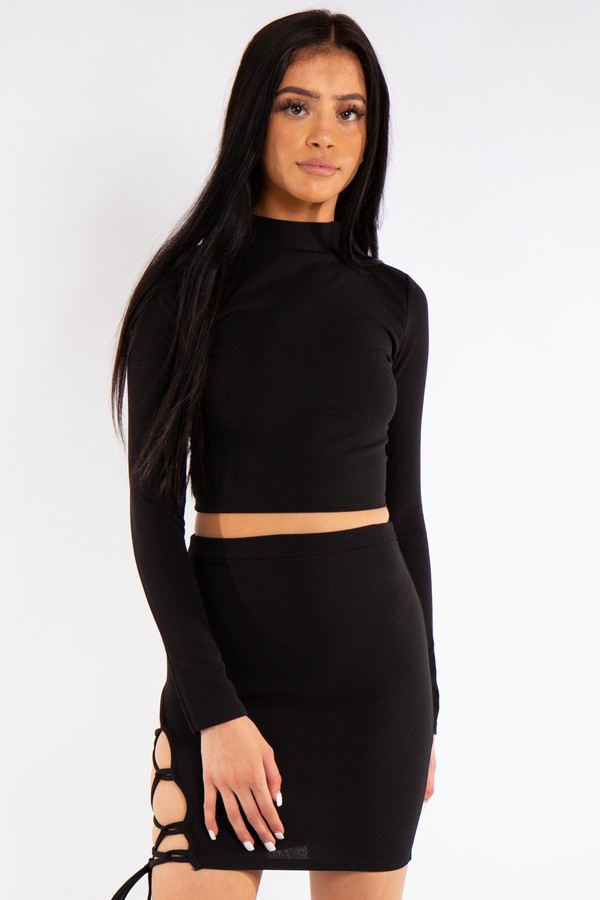 Lace Up Two Piece Coord Set